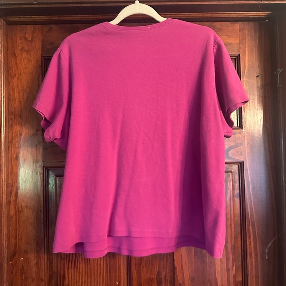 L.L. Bean Women's Short Sleeve Tee - Pink - Picture 2 of 3